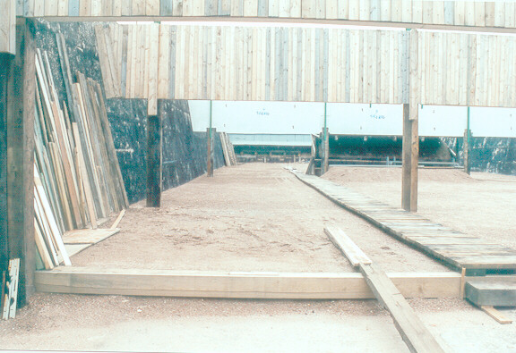 Der Schie�stand in der Bauphase